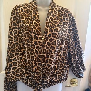 Michael Kors Dark Camel Blouse